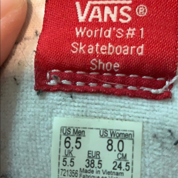 Red Vans - Picture 6 of 6